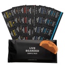Live Bearded Beard Oil and Butter Grooming Kit Numune Paketi with Comb, Bonus Hediye - Tüm Doğal Malzemeler Shea, Argan, Jojoba - Büyüme Desteği - ABD'de Made in the USA