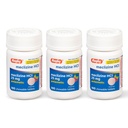 Rugby Meclizine Chewable Tabletler 25 mg - Anti-Nausea Tıp Hareket Hastalığı ile Yardım - 100 Kont (3 Pack)