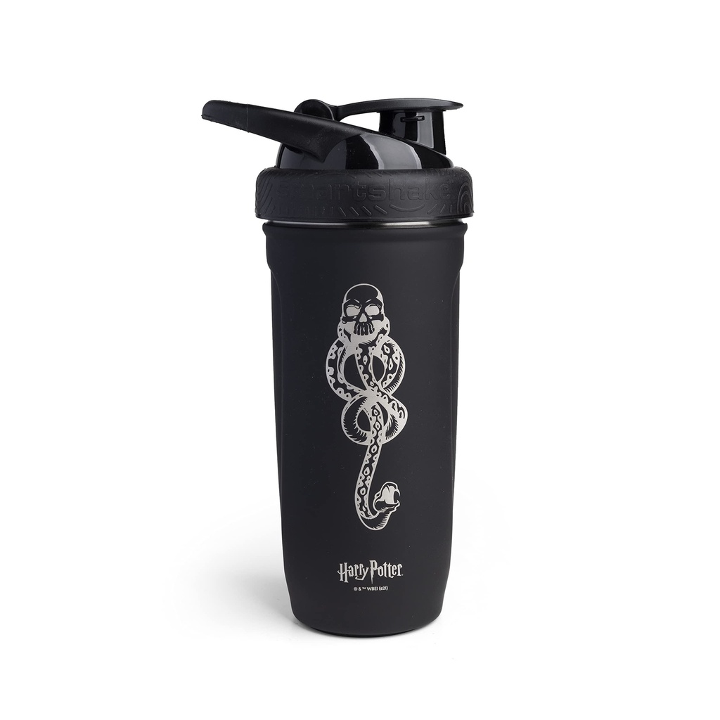 Smartshake Reforce paslanmaz Steel Harry Potter Dark Mark Shaker Şişe (900 ml/30 oz) | Işık Kilo Direnişi Spor Shaker Şişe Yumuşak Lid | Leakproof, BPA Free & DEHP Free Mark Logo Shaker Şişe (900 ml/30 oz) | Işık Kilo Direnişi Spor Shaker Şişesi