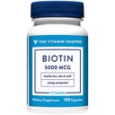 Dükkan Vitamini Biotin 5.000MCG, Nutrient Metabolism Sağlıklı Vibrant Saçları, Sağlıklı Skin & Güçlü Nails, Enerji Üretimi (120 Capsules)