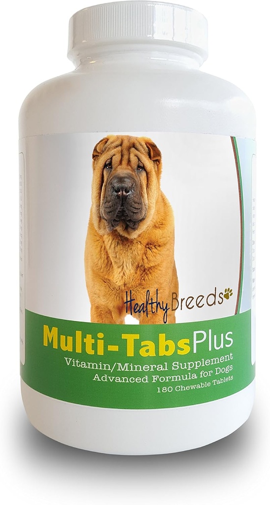 Sağlıklı Breeds Çin Shar Pei Multi-Tabs Plus Chewable Tabletler 180 Sayı