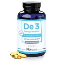 De3 Kuru Göz Ultra Pure rTG Omega 3 - Kuru Gözler için Destek - 2400 mg EPA & DHA - Yeni & Improv-Burpless-3 günlük hizmet veren günde 1 aylık tedarik