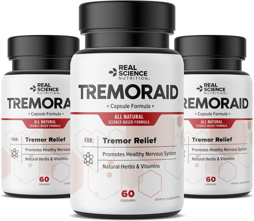 Temel Tremor Relief Supplements (60 Caps)* (3 Şişeler)