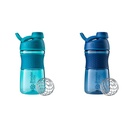 BlenderBottle 20Ounce SportMixer Protein Shaker Şişeler BlenderBall Wiresk, Donanma ve Teal
