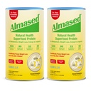 Almased Vanilla Meal Change Shake - Low-Glycemic High Plant Base protein Toz- Beslenmesel Kilo Sağlığı Desteği Tamam - Vanilla Flavor - 17.6 oz (1.1 Pound (2 Pack)