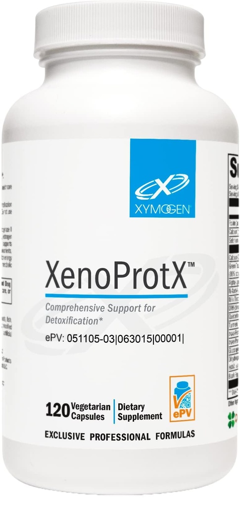 XYMOGEN XenoProtX - Sağlıklı Estrogen Metabolism + Xenoestrogens Detox - DIM, NAC, Kalsiyum D-Glucarate + Phytonutrients Supplements to Support Liver Capsules