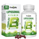 Liposomal B Kompleksi Yüksek Abhidrasyon B Vitaminleri ile Choline Inositol Vitamin B1, B2, B3, B5, B6, Biotin, Folate, Melat B12- Immune, Enerji, Beyin Kalp Desteği 90 Softgels