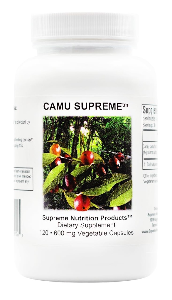 Yüksek Beslenme Camu Yüksek, 120 Saf Camu Camu Meyve Vegetarian Capsules