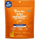 Zesty Paws 8-in-1 Multivitamin Cat Vitamins & Supplements Mousse - Kapalı Kediler için Kedi Vitaminleri - Gut için Sağlıklı Tedavi Squeeze Up, Immune, Heart, Skin & Coat Desteği - Chicken 14ct