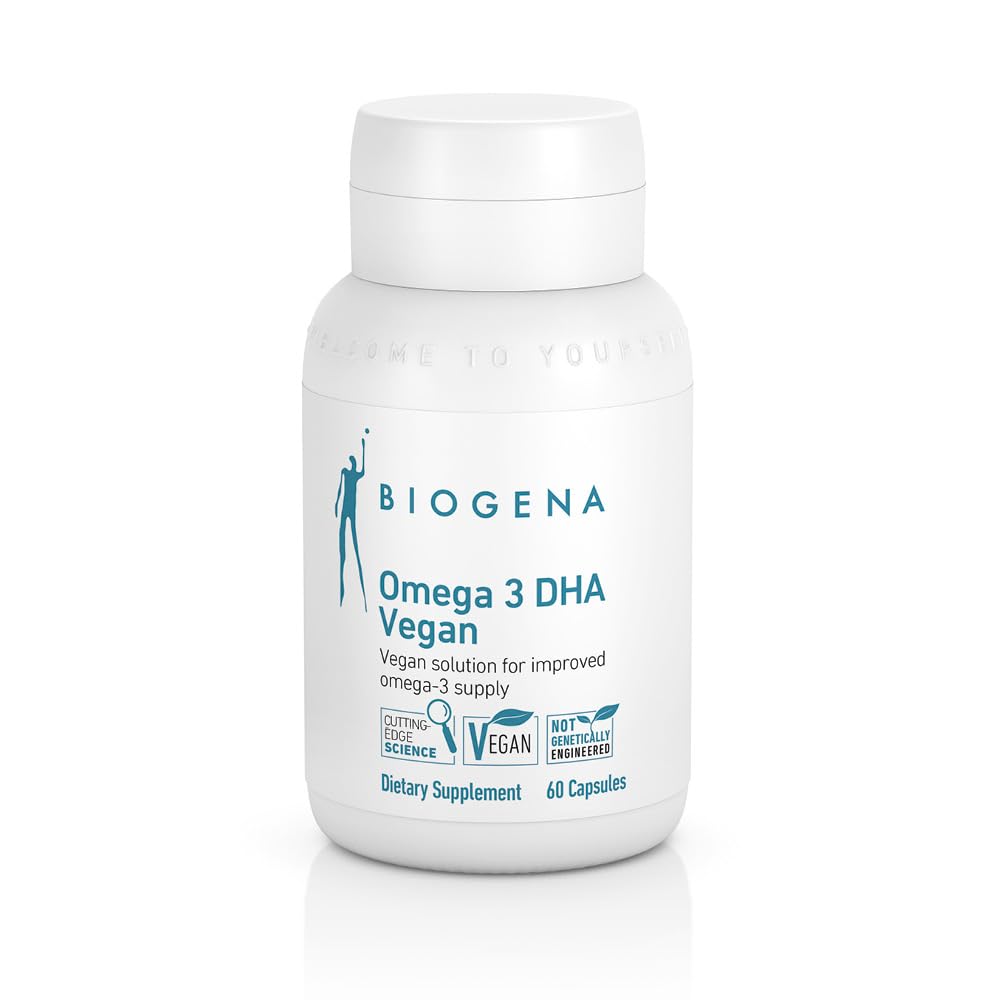 Biogena Omega 3 DHA Vegan: Gelişen Omega-3 Supply (60 Capsules – bir gün) için Algae Oil'den Bitki Temel Supplement