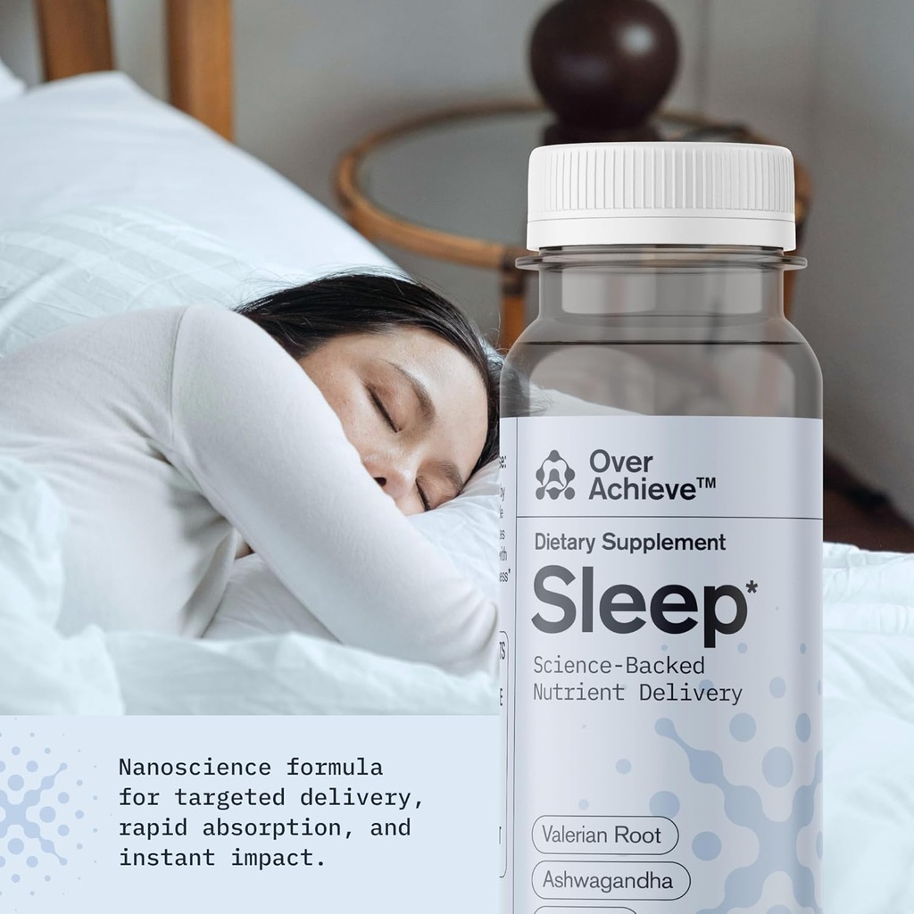 Gelişmiş Nanobilim Teknolojisi, 3 Pack, Stres Calming Relax Drink, Sleep Aid Drink, Mushroom Supplement Drink, 2 oz Shot