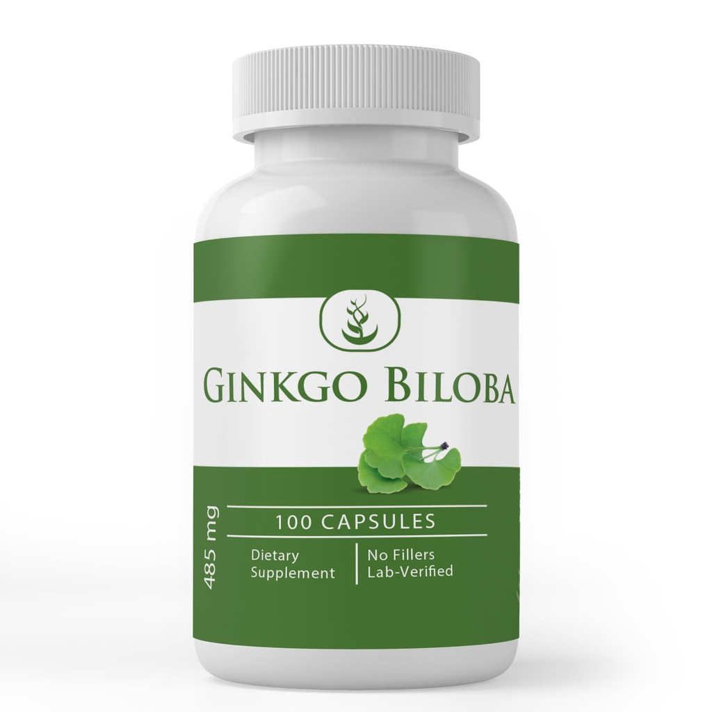 PURE ORIGINAL INGREDIENTS Ginkgo Biloba, (100 Capsules) Her zaman Pure, No Wordss Or Fillers, Lab TY