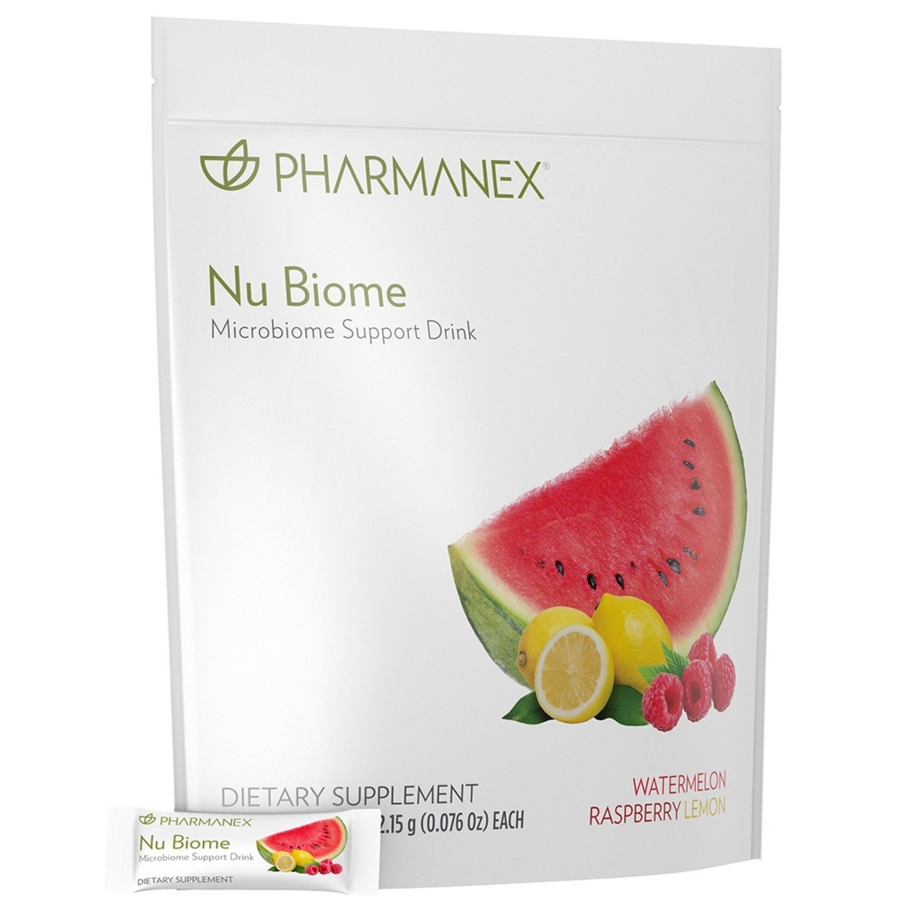 Nu Skin Pharmanex Nu Biome | Gut & Immune Health Supplement | Supports Digestive Balance & Energy | Prebiyotik & Antioksi Formula | 30 Packets