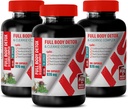 Body Detox Supplement - Full Body Detox ve Cleanse Kompleksi 920 MG - kırmızı Clover Formula - 3 Şişeler 300 Capsules