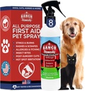 Yara şifalı Yardım ve Köpekler için Itch Relief Spray, Cats, Horses, Safe for All animals - All Natural - Rashes, Bites, Burns & Hot Spot Tedavisi - Skin Irritation & Allergies Çözüm (8oz)