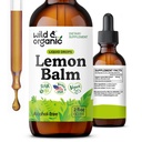 Wild & Organic Lemon Balm Drops - Rahatlamak Limon Balm Leaf Ekstra - Calming Melissa Officinalis Tincture - Vegan, Sugar & Alkol-Free - 2 fl ozz
