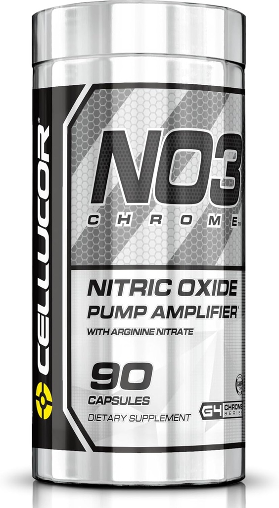 Cellucor NO3 Chrome Nitrik Membran Arginine Nitrate for Muscle Pump & Blood Flow, 90 Capsules, G4 Chrome Nitrik Oksit Supplements with Arginine Nitrate for Muscle Pump & Blood Flow, 90 Capsules, G4