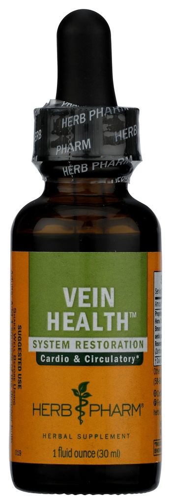 Herb Pharm Vein Health Liquid Herbal Formula for Cardiovascular and Circulatory System Support, 1 Fl Oz
