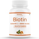 Beard Biotin, Güçlü ve Kaner Ayıd Büyümeyi Teşvik Ediyor, A Vitamin E, Vitamin B7, Keratin & Amino Asits | 100% Vegan (60 Tablet - 1 Paket)