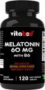 B6 ile 60 mg - 120 Hızlı Dissolve Tabletleri Ekstra-Strength Uyku Desteği - Uyuşturucu Özgür - Doğal Citrus Flavor - Vegetarian, Non-GMO, Gluten-Free