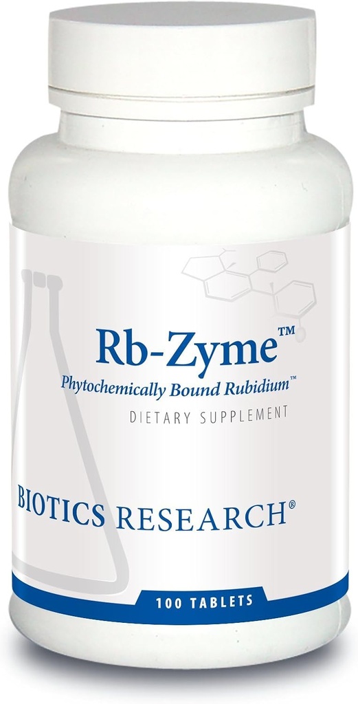 Biotics Araştırma Rb Zyme Whole Food Rubidium Kaynağı, Ultra Trace Mineral, Glandular Health. 100 Tablet