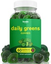 Daily Super Greens Gummies to Boost Energy | with Moringa, Spirulina, Chlorella, Veggies & More | Adds 8 Blends | for Women and Men | Vegan, Non-GMO Supplement | 60 Count