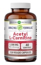 Amazing Formulas Acetyl L-Carnitine Hcl Supplement | 500 Mg Per | 120 Veggie Capsules Supplement | Non-GMO | Gluten Free | Made in USA