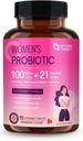 Kadınlar için Sunbiyotikler 100 Milyar CFU'lar, Kadınlar Gut Health & Immune Support, Skin Care, Cranberry & D-mannose ile, 90 Chewable Tabletler (45 Gün Supply)