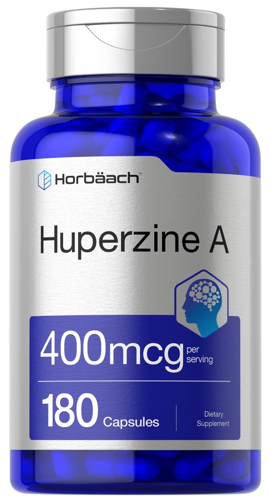 Horbäach Huperzine A 40006 | 180 Capsules | Non-GMO, Gluten Free Supplement Supplement Supplement