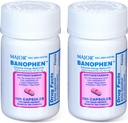 MAJOR Banohpen - Tamam Alerji ilaçları - Diphenhydramine HCI 50 mg - Antihistamin - 100 Capsules (2 Pack)