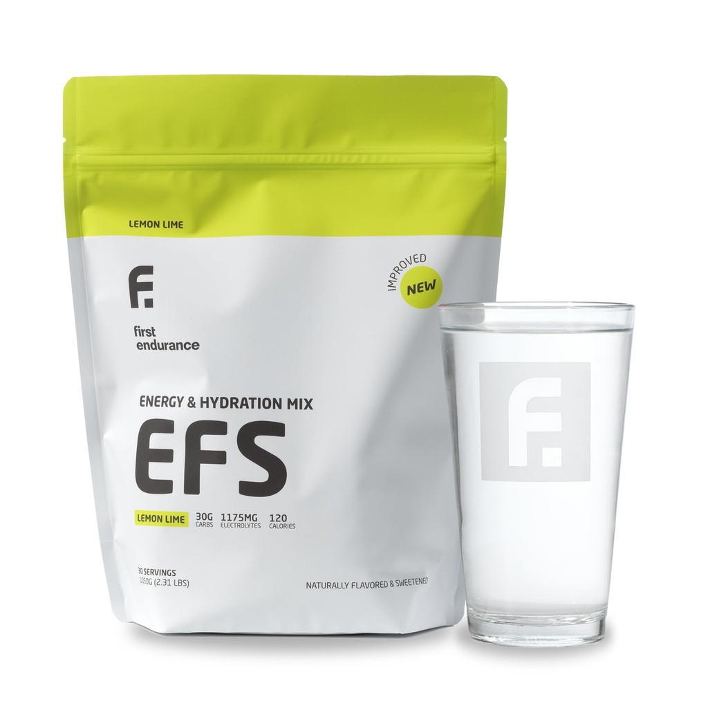 EFS Hydration & Endurance Drink Mix - Premium Carbohidratlar Enerji ve Performans için, Hızlı Rehidrasyon ve Koşu, Bisiklet ve Triathlon Beslenme | Isotonik Enerji Yakıt | Limon-Lime