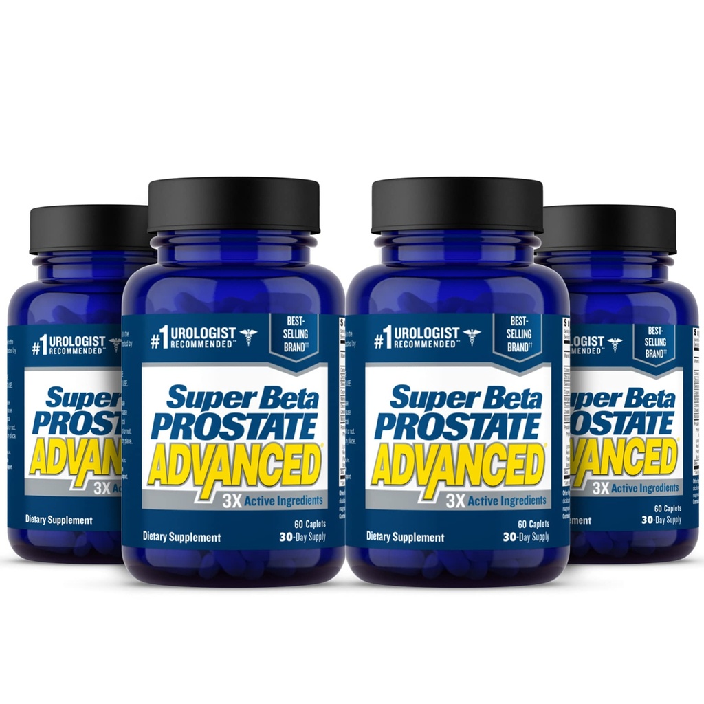 SETA PROSTATE Gelişmiş - Uykuyu Destek Bladder Boşaltma. Prostate Support Supplement for Men's Health with Beta Sitosterol, Saw Palmetto değil. (240 Caplets, 4-Pack)
