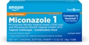 Temel Bakım Miconazole Nitrate Vaginal 1200 mg ve Miconazole Nitrate Cream 2 Kombinasyon Vaginal Yeast Enfeksiyonu, Beyaz, 0.32 Ounce (Pack of), 1 Count Count