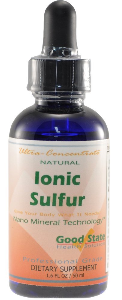 Good State Liquid Ionic Minerals - Sulfur Ultra Mekanik - (10 damla şişe başına 30 mg) (100 hizmet vermektedir)
