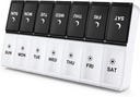DANYING Ekstra Büyük Pill Organizer 2 Zaman Bir Gün, XL Haftalık Pill Box 2 Gün, AM PM Pill Case, Day Night Pill Container 7 Day, Vitamin Case Two a Day, XL Weekly Pill Box 2 Per Day