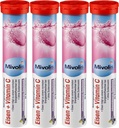 Mivolis Iron + Vitamin C effervescent Tabletleri - Diyet Supplements 4 Packs x 20 adet | Almanya