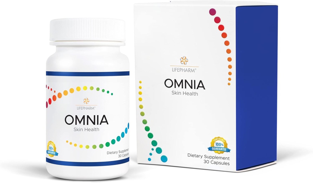 Omnia - Skin, Saç ve Nails Supplement - Sağlıklı ve Glowing Skin için üçlü bir kompleks - Vitaminlerin Doğal Bir Plastiki, Mineraller, Collagen ve Diğer Superfoods - 30 Capsules