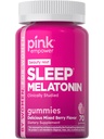 PINK Melatonin Gummies 10mg | Max Potency | Karma Berry Flavor | Vegan, Non-GMO & Gluten Free Supplement Supplement