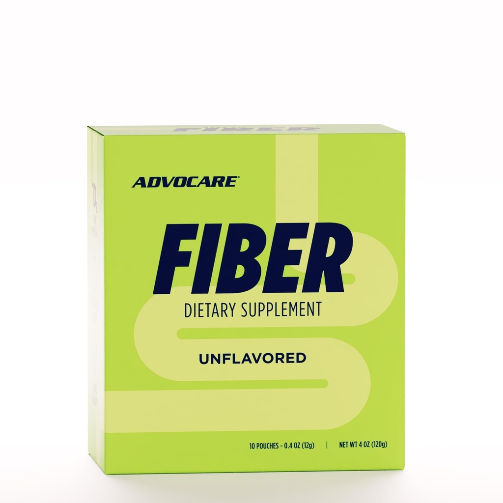 AdvoCare Fiber Diyeter Supplement - Daily Toz Supplement with uli & In removed Fiber - Mix Psyllium Tohum & Corn - Supports Digestive Health* - Unflavored - 10 Pouches