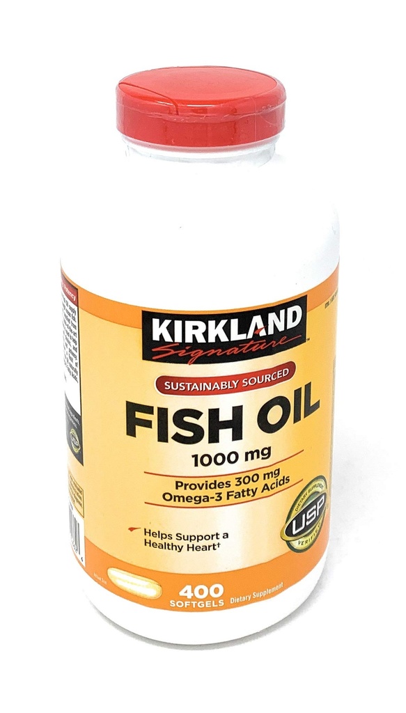Kirkland Signature Fish Oil Mechanic with Omega-3 Fatty Acids, 800 Softgels, 1000 mg