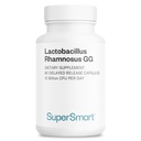 Supersmart Lactobacillus Rhamnosus GG günde 10 Milyar CFU (LGG Probiyotik with Inulin) - L. Rhamnosus Supplement | Non-GMO & Gluten Free - 60 DR Capsules