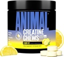 Hayvan Kretine Chews Tabletleri - AstraGin ile Aborpsiyonunu Geliştirmek için Kreat Edilen Altın Monohidratı Geliştirin, Deniz Salt Eklenen Pumps, Delicious and Convenient Chewable Tabletler - Lemon Ice