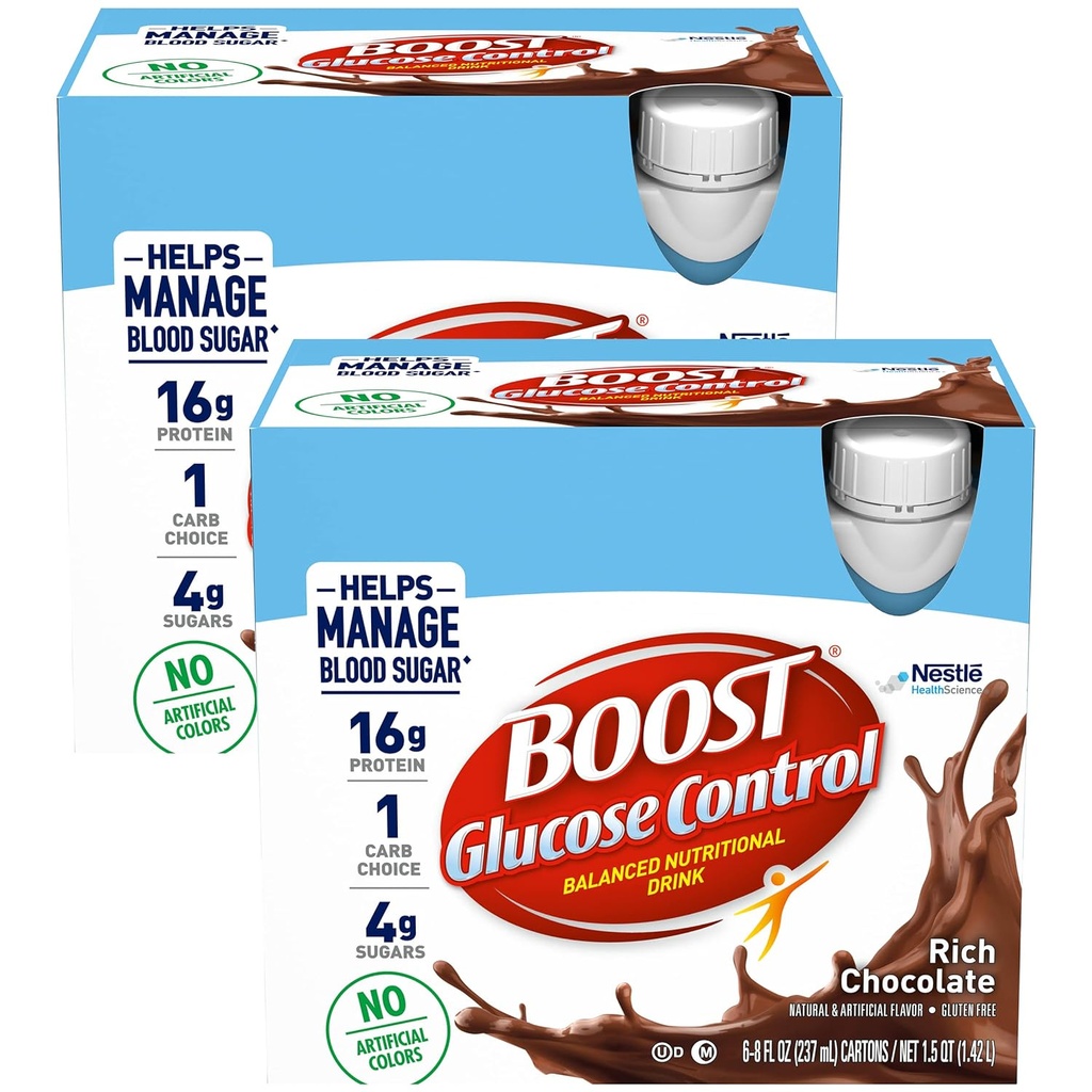 Boost Glucose Control Rich Chocolate In Drink, 8 oz., 12 Count