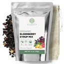 Elanen Naturals Organik Yaşlı Syrup Kit, 24 oz'a kadar yapın, Doğal Pamuk Brew Bag, USDA sertifikalı Organik Yaşlılar ve Immune Support Herbs, Bulk Kit, 4 oz. (113g)
