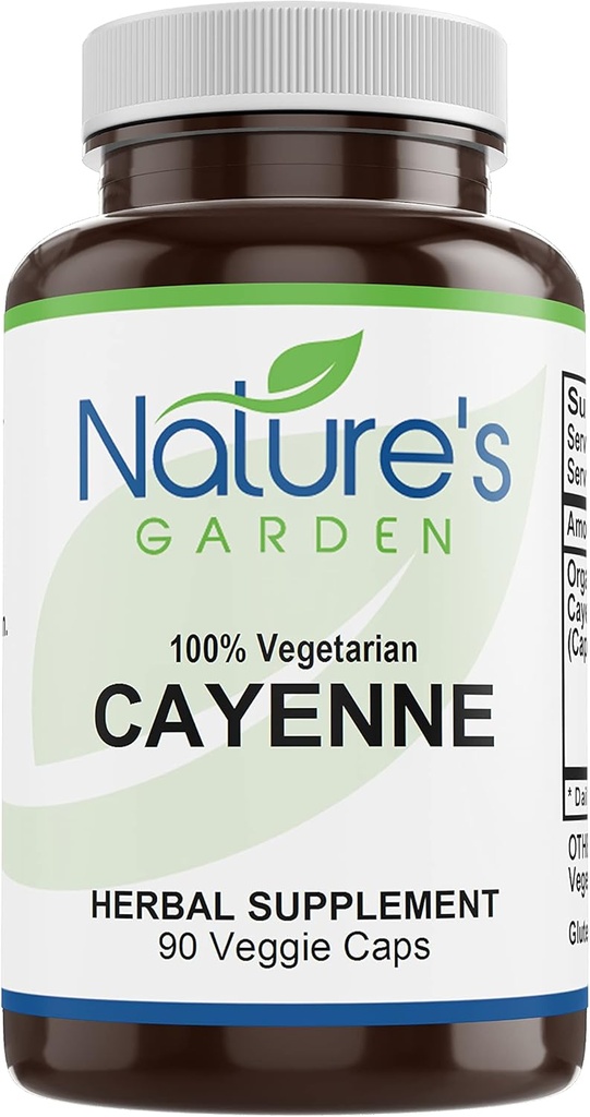 N:47'S GARDEN ESSENTIALS Cayenne - 500 mg Organik Cayenne Pepper Toz Toz Toz Toz