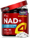 NAD Plus Supplement 1400 mg - NMNH Supplement Alternatif Destekler Nicotinamid Riboside & Gotu Kola, Collagen - Güçlü NAD++ Enerji için Formula, Skin & Cognitive, 60 Caps