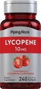 Piping Rock Lycopene 10 mg | 240 Softgels | Non-GMO, Gluten Free Supplement