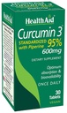 Curcumin Kompleksi 600 mg, 30-Count | Turmeric Extract with Bioperine for Betterd Abors, 95 Curcuminoids | Vegan, Daily Joint & Immune Support Supplement Supplement
