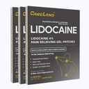 CARELAND Lidoka Gel Patch, 18 Kont Maksimum Güç Ağrısı Dizleri Için Ayaklanma Ayakları Geri Döndü ve Soothing Nerves için Numbing Patch, Ortaklar