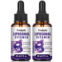 Liposomal Vitamin B Kompleksi Sıvı Sınırlama B Kompleks Vitaminleri Kadınlar için Tamamlandım Abhidrasyon Me12,B1, B2, B3, B5, B6,Folate, Biotin for Energy and Immune Support-4.0 ozune